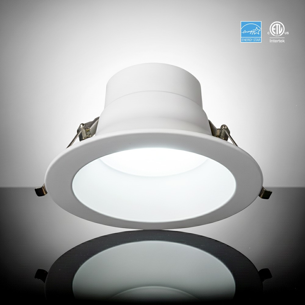 6” DUAL SELECTABLE ROUND COMMERCIAL DOWNLIGHTS - 5CCT (2700K - 1000K - 1500K - 1000K - 1000K) AND WATTAGE