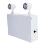 DUAL HEAD EMERGENCY LIGHTING - 120C-347V - 2 HOURS EMERGENCY DURATION WITH 72WATTS MAX BATTERY PACK - 6500K