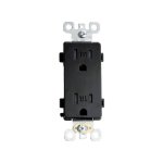 Prise de courant - 15 amp - 125V - Noir - V2