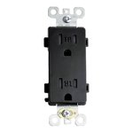 OUTLET | 15 AMP | 125V | BLACK | V2