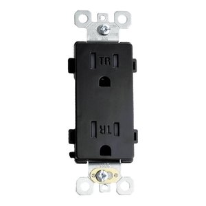 OUTLET | 15 AMP | 125V | BLACK | V2