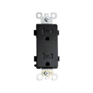 Outlet - 15 amp - 125V - Black - V2