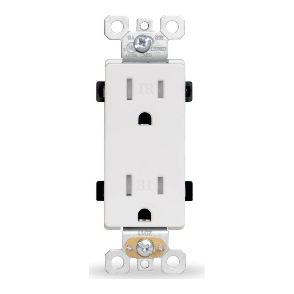 OUTLET | 15 AMP | 125V | WHITE | V2
