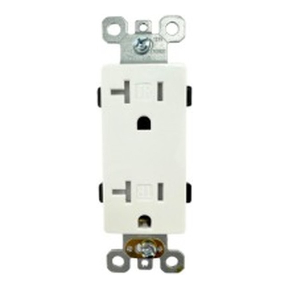Prise de courant - 20 amp - 125V - Blanc - V2