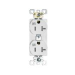 Commercial Outlet - 20 amp - 125V - White - V2