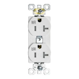 COMMERCIAL OUTLET | 20 AMP | 125V | WHITE | V2
