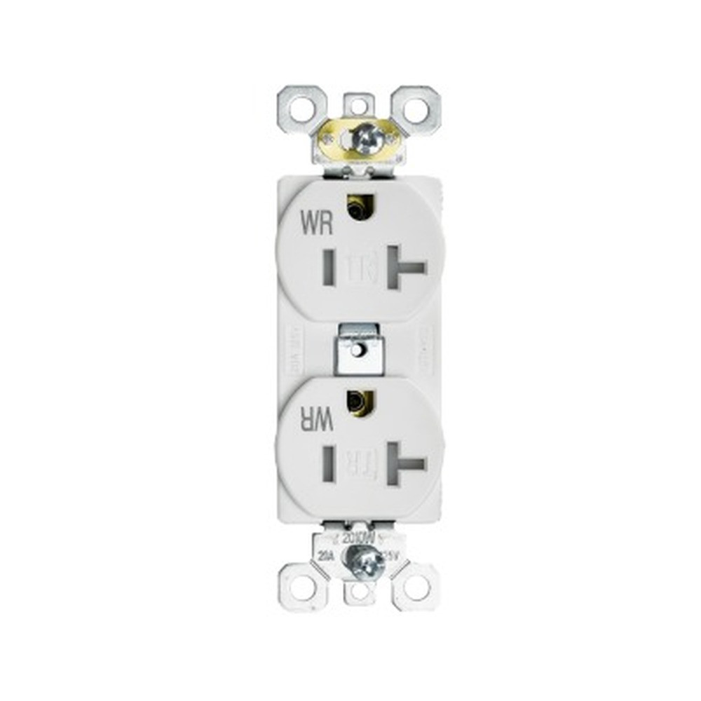 Commercial Outlet - 20 amp - 125V - White - V2