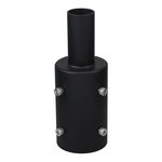 ADAPTATEUR TENON ROND - 4 PO À 2 3/8 PO - NOIR – POUR SUPPORTS FL ()