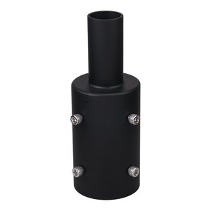 MOUNTINGS, AUXILIARY PRODUCTS, TENON ADAPTOR, ROUND, 4’’ TO 2 3/8’’, BLACK (FOR FL- MOUNTS)