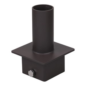 MOUNTINGS, AUXILIARY PRODUCTS, TENON ADAPTOR, SQUARE, 4’’ TO 2 3/8’’, BRONZE (FOR FL- MOUNTS)