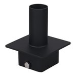 MOUNTINGS, AUXILIARY PRODUCTS, TENON ADAPTOR, SQUARE, 5’’ TO 2 3/8’’, BLACK (FOR FL- MOUNTS)