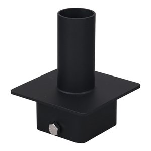 MOUNTINGS, AUXILIARY PRODUCTS, TENON ADAPTOR, SQUARE, 5’’ TO 2 3/8’’, BLACK (FOR FL- MOUNTS)