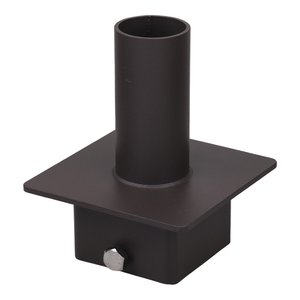 MOUNTINGS, AUXILIARY PRODUCTS, TENON ADAPTOR, SQUARE, 5’’ TO 2 3/8’’, BRONZE (FOR FL- MOUNTS)