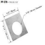 PF-378 - Câdre de montage 37/8 pour série FLP - Aluminum