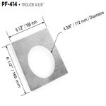 PF-414 - Câdre de montage 41/4 pour série FLP - Aluminum