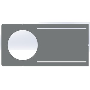 6” CUTOUT PLATE SUITABLE FOR EDA-SP - RGD-SP3 - RGD-CDR - RGD-CDR/A - SEL-SP/FR