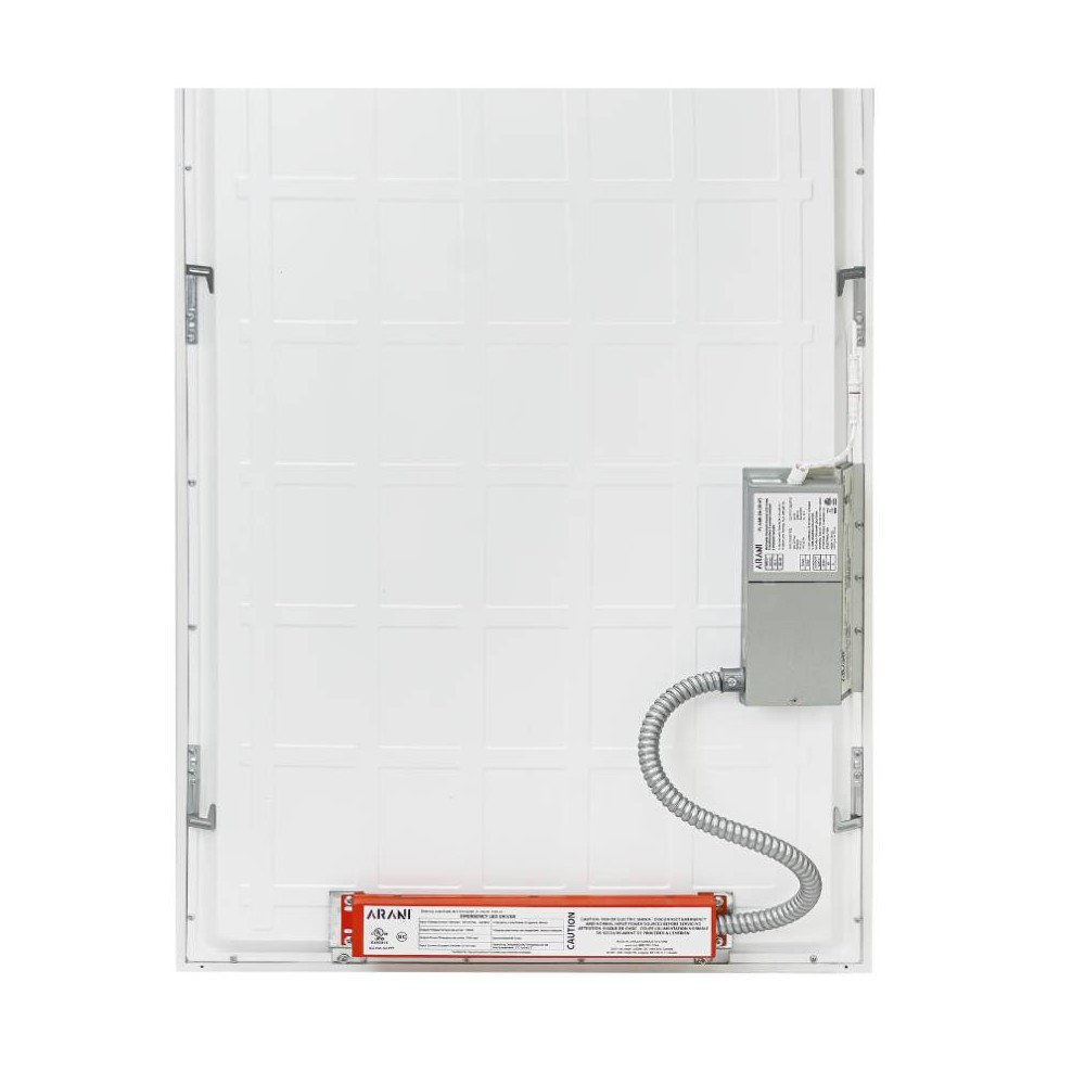 Panneau 1x4 + batterie de secours d'urgence (CCT variable) - 25-30-35W 4550 Lumens - Gradable - 120-347...