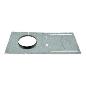 Plaque de prémontage 13" avec rebord - Ouverture de 3.5" - Pour luminaire LED encastré - Compatible avec SLIM-RG3-5CCT & SLIM-RG4-5CCT