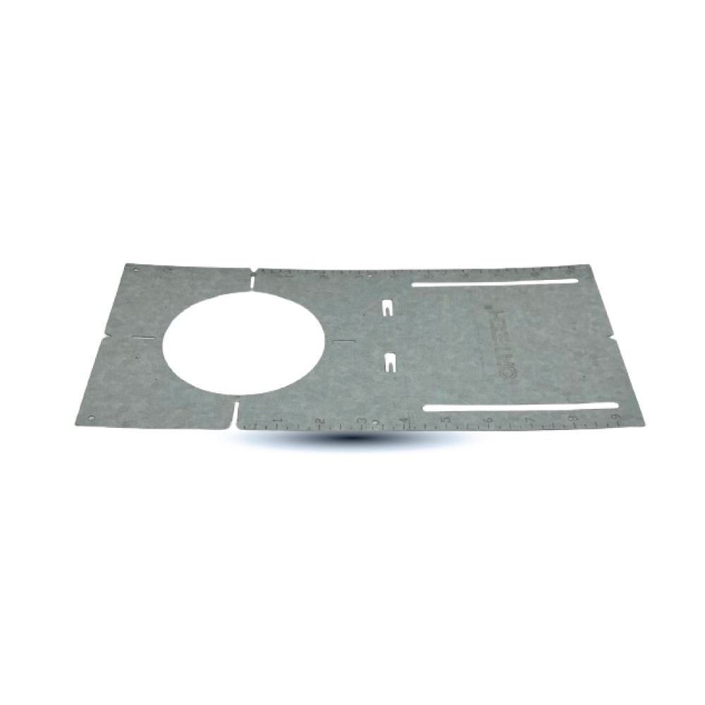 PLAQUE DE PRÉ-MONTAGE 13 PO DE LONG - TROU DE 4 -5 PO POUR LUMINAIRES LED ENCASTRÉS – COMPATIBLE AVEC SLIM4-5CCT &