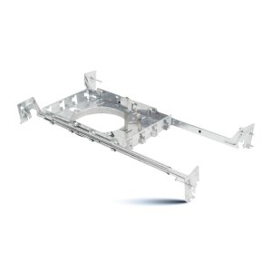 PLAQUE DE 4 -5 PO POUR LUMINAIRE LED ENCASTRÉ MINCE AVEC BARRE SUSPENSION 4 DIRECTIONS – COMPATIBLE AVEC SLIM4-5CCT