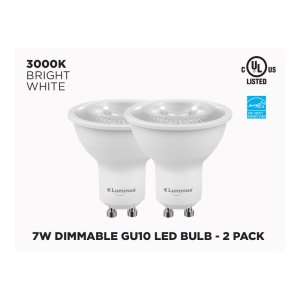 7W DIMMABLE GU10 SMD LED LIGHT BULBS - PLYC24332 (PACK OF TWO)