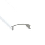 Aluminium Extrusion - Recessed - With Accessories - 8ft Kit - White