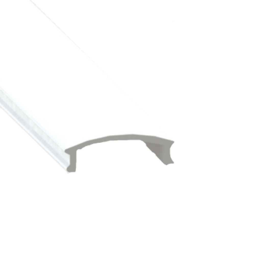 Aluminium Extrusion - Recessed - With Accessories - 8ft Kit - White