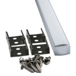 EXTRUSION ALUMINIUM - CARRÉ - AVEC ACCESSOIRES - KIT 8FT - BLANC