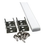 EXTRUSION ALUMINIUM - CARRÉ FIN - AVEC ACCESSOIRES - KIT 8FT - BLANC