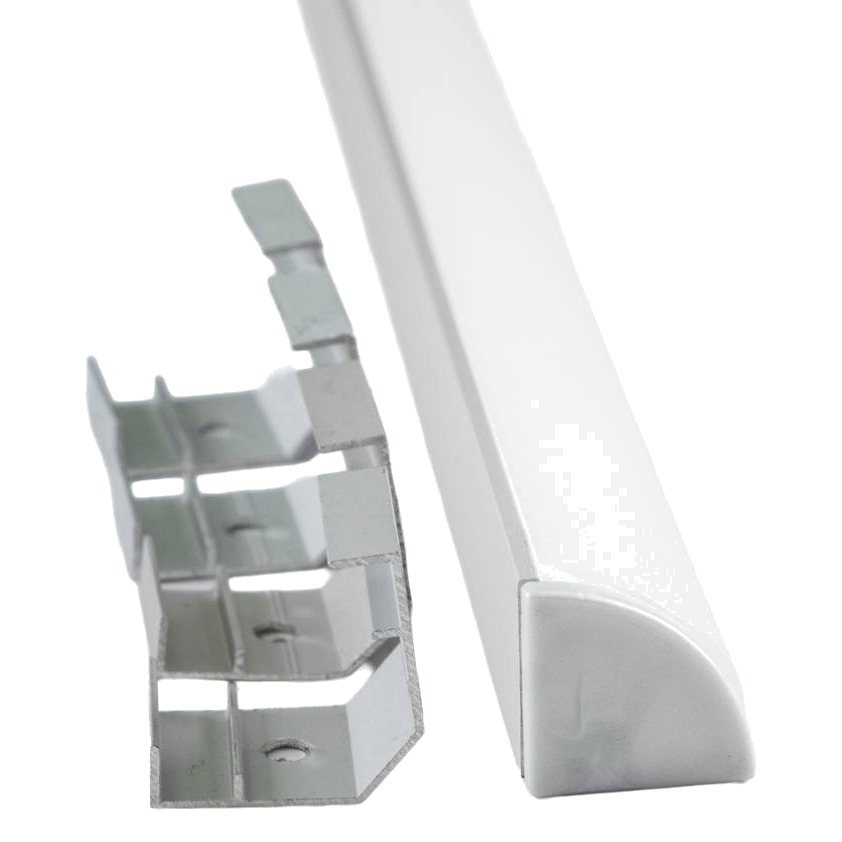 ALUMINIUM EXTRUSION | V | WITH ACCESSORIES | 8FT KIT | FROSTED