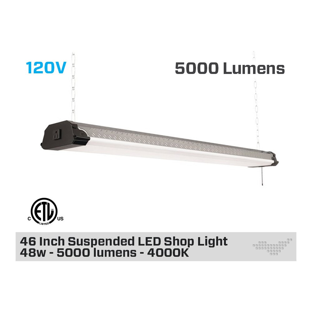 46 INCH LED SHOP LIGHT 48W - 5000 LUMENS