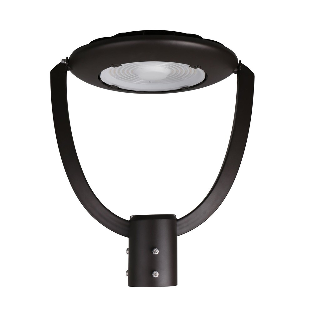 Luminaire de tête de poteau 90 deg. 150-125-100W 120-347V 30-40-50K bronze transparent gradable 0-10V base photocellule
