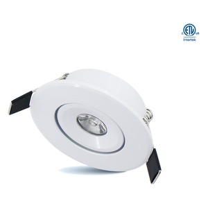 2" LED GIMBAL PUCK LIGHT 2W 180LMN, WHITE TRIM - 5000K