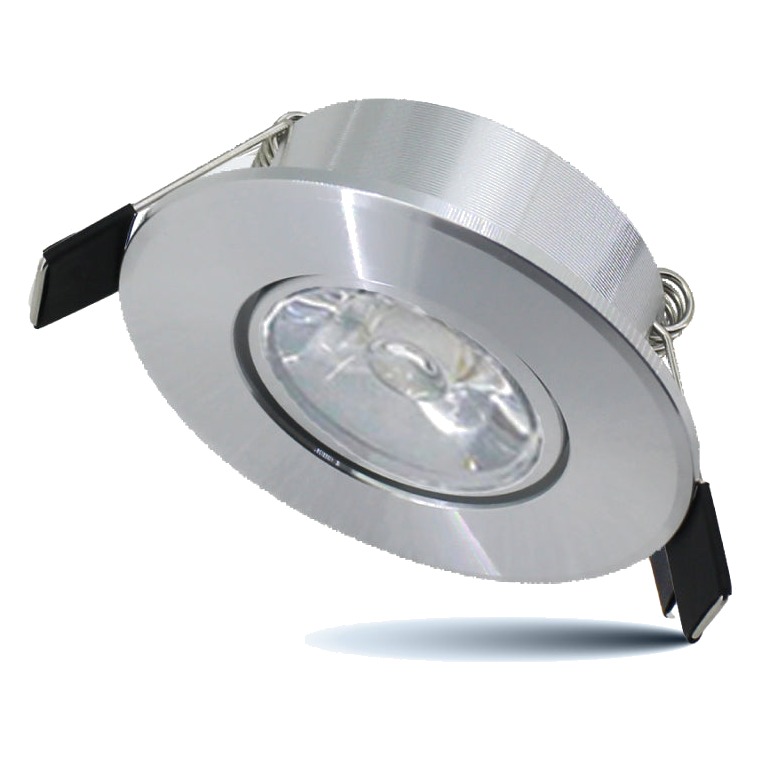 3" LED GIMBAL PUCK LIGHT 3W 300LMN, SATIN NICKEL - 3000K