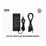 12V 6A (72W) CLASS 1 POWER SUPPLY