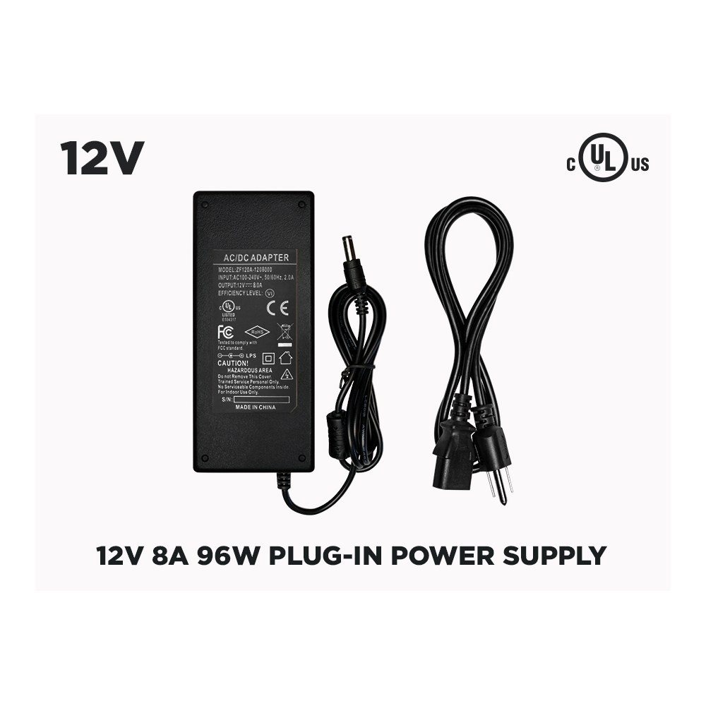 12V 8A (96W) POWER SUPPLY - CLASS 1