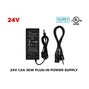 24V 1.5A (36W) POWER SUPPLY FOR LED STRIPS