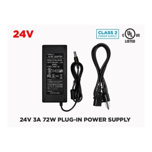 24V 3A (72W) POWER SUPPLY FOR LED STRIPS