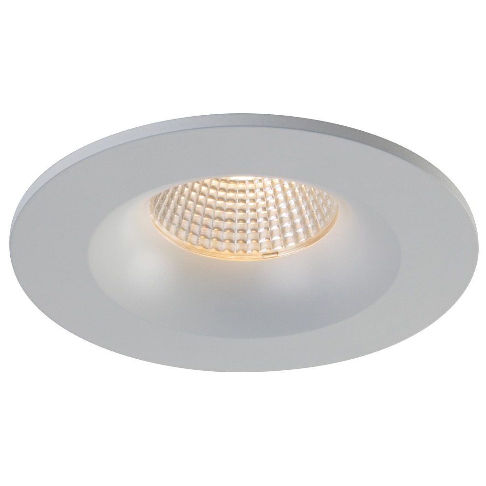 3.5" LUNA LED ROUND RECESSED FIXTURE - RA35-12F-30K-90WH