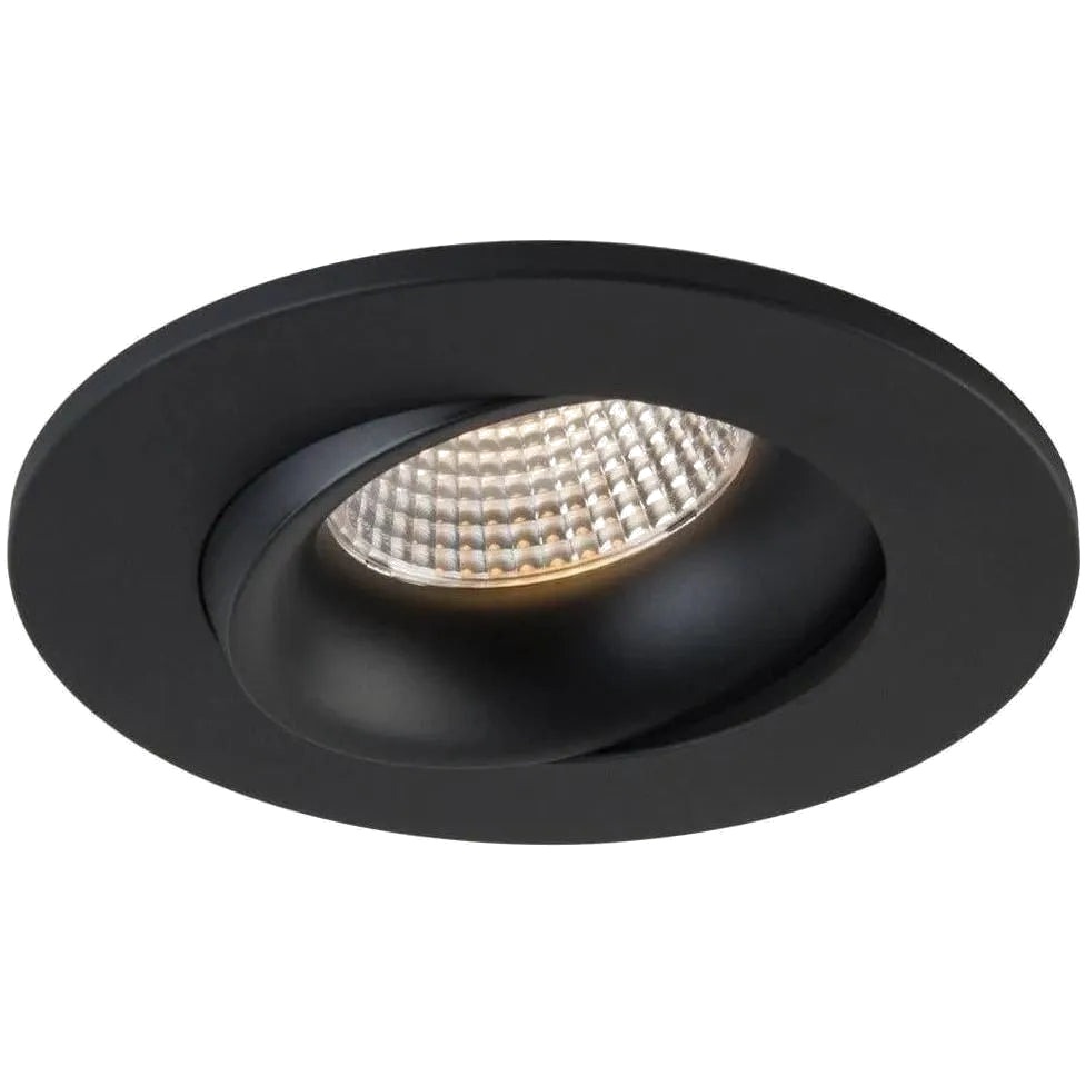 3.5" LUNA LED ROUND RECESSED FIXTURE - RA35-12G-90BK