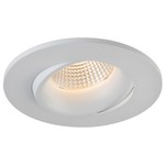 3.5" LUNA LED ROUND RECESSED FIXTURE - RA35-12G-90WH
