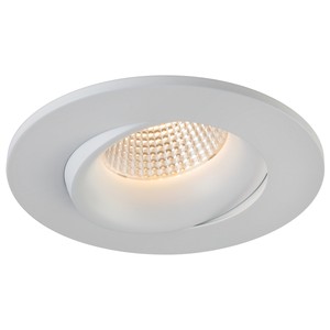 3.5" LUNA LED ROUND RECESSED FIXTURE - RA35-12G-90WH