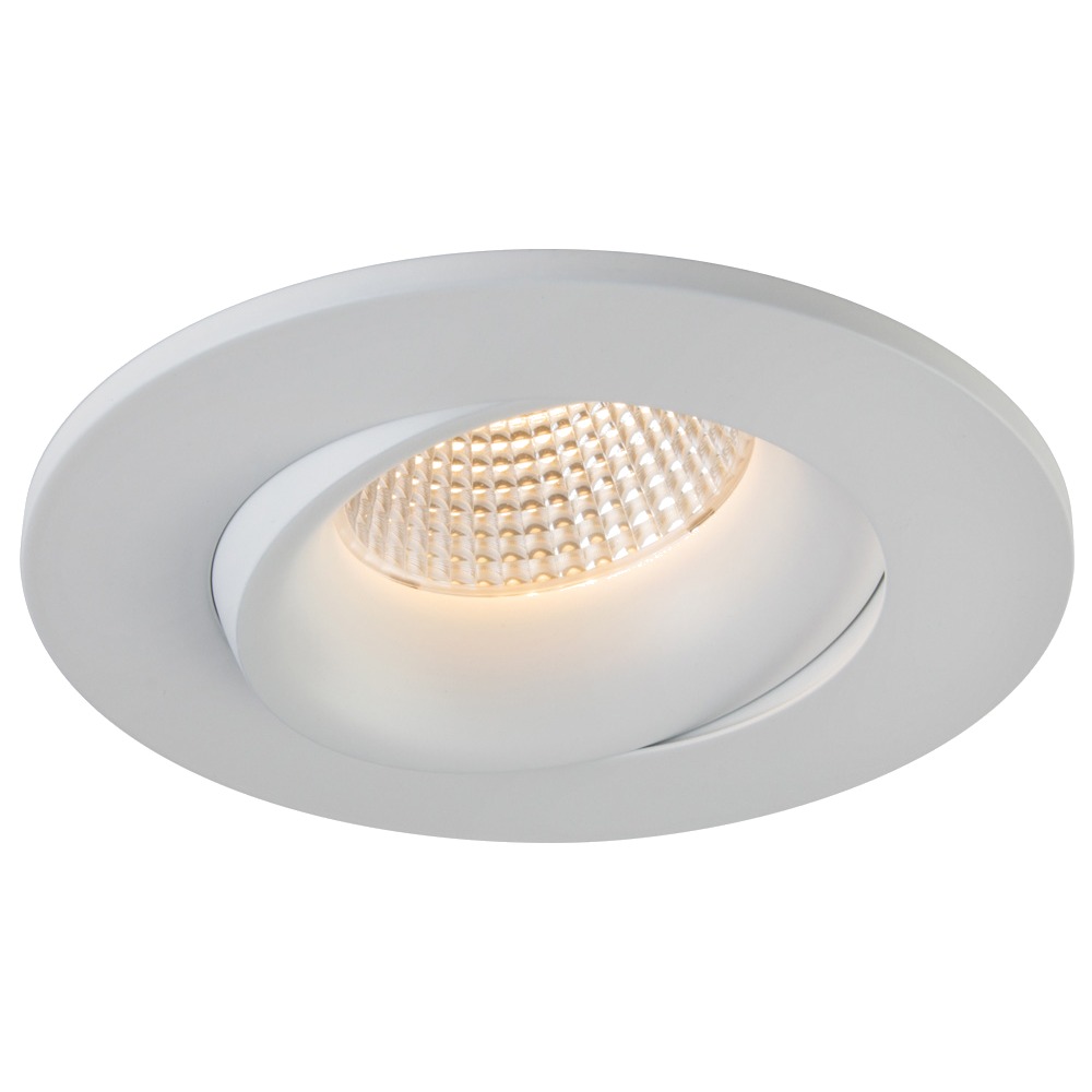 3.5" LUNA LED ROUND RECESSED FIXTURE - RA35-12G-90WH