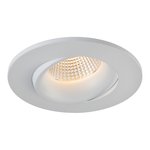 3.5" LUNA LED ROUND RECESSED FIXTURE - RA35-12G-DTW-90WH
