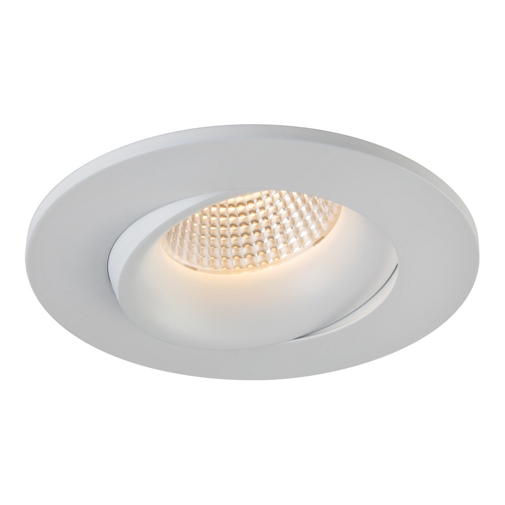 3.5" LUNA LED ROUND RECESSED FIXTURE - RA35-12G-DTW-90WH