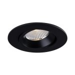 3.5" LUNA LED ROUND REGRESSED GIMBAL RECESSED FIXTURE - RA35-12RG-90BK