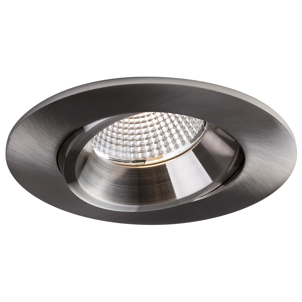 3.5" LUNA LED ROUND REGRESSED GIMBAL RECESSED FIXTURE - RA35-12RG-90BN
