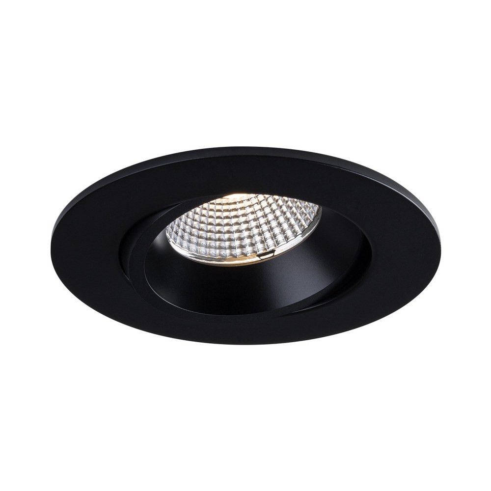 3.5" LUNA LED ROUND REGRESSED GIMBAL RECESSED FIXTURE - RA35-12RG-DTW90BK