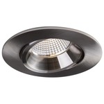 3.5" LUNA LED ROUND REGRESSED GIMBAL RECESSED FIXTURE - RA35-12RG-DTW90BN
