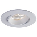 3.5" LUNA LED ROUND REGRESSED GIMBAL RECESSED FIXTURE - RA35-12RG-DTW90WH